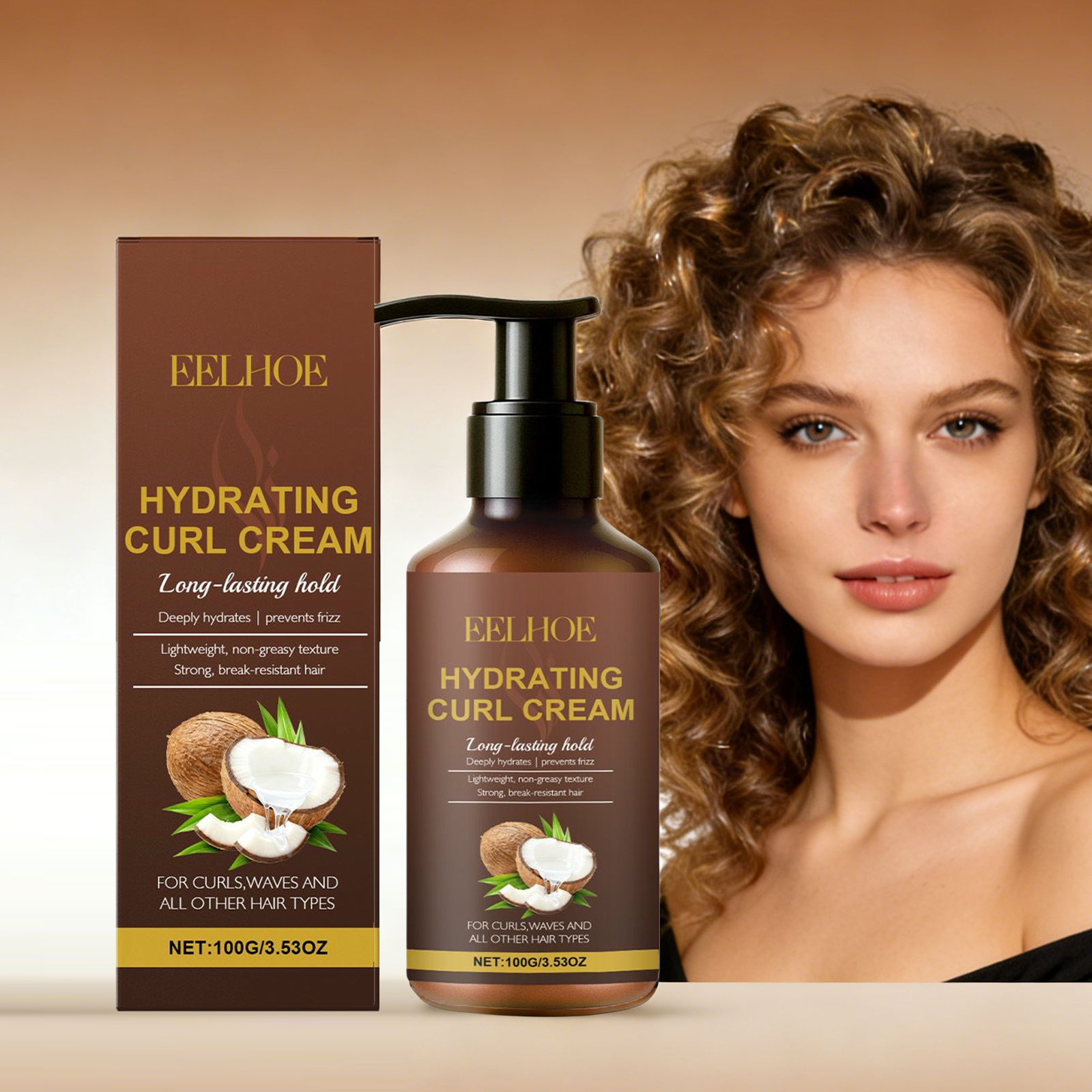Hair Care Natur - Curl Styling Cream for Wavy and