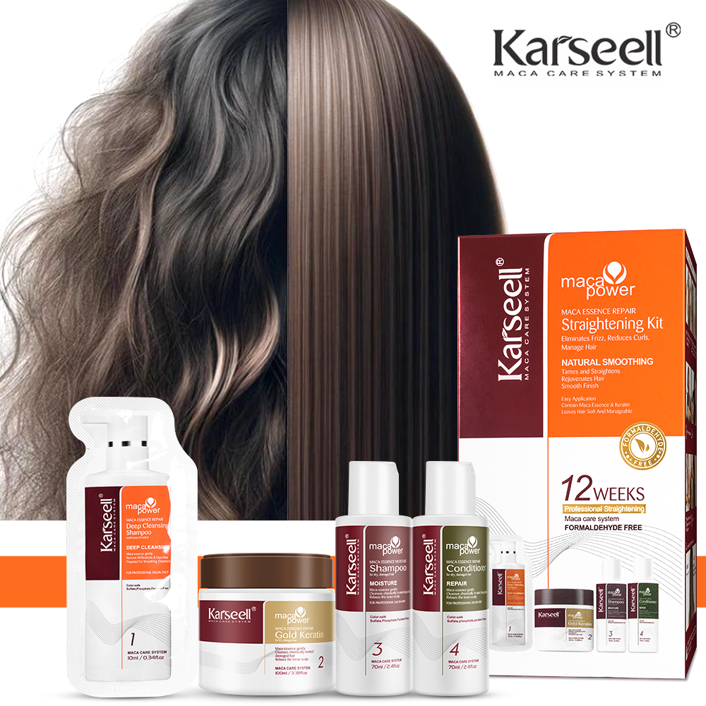 Keratin Treatment Set - Karseell Gold Keratin Hair Mask Fast