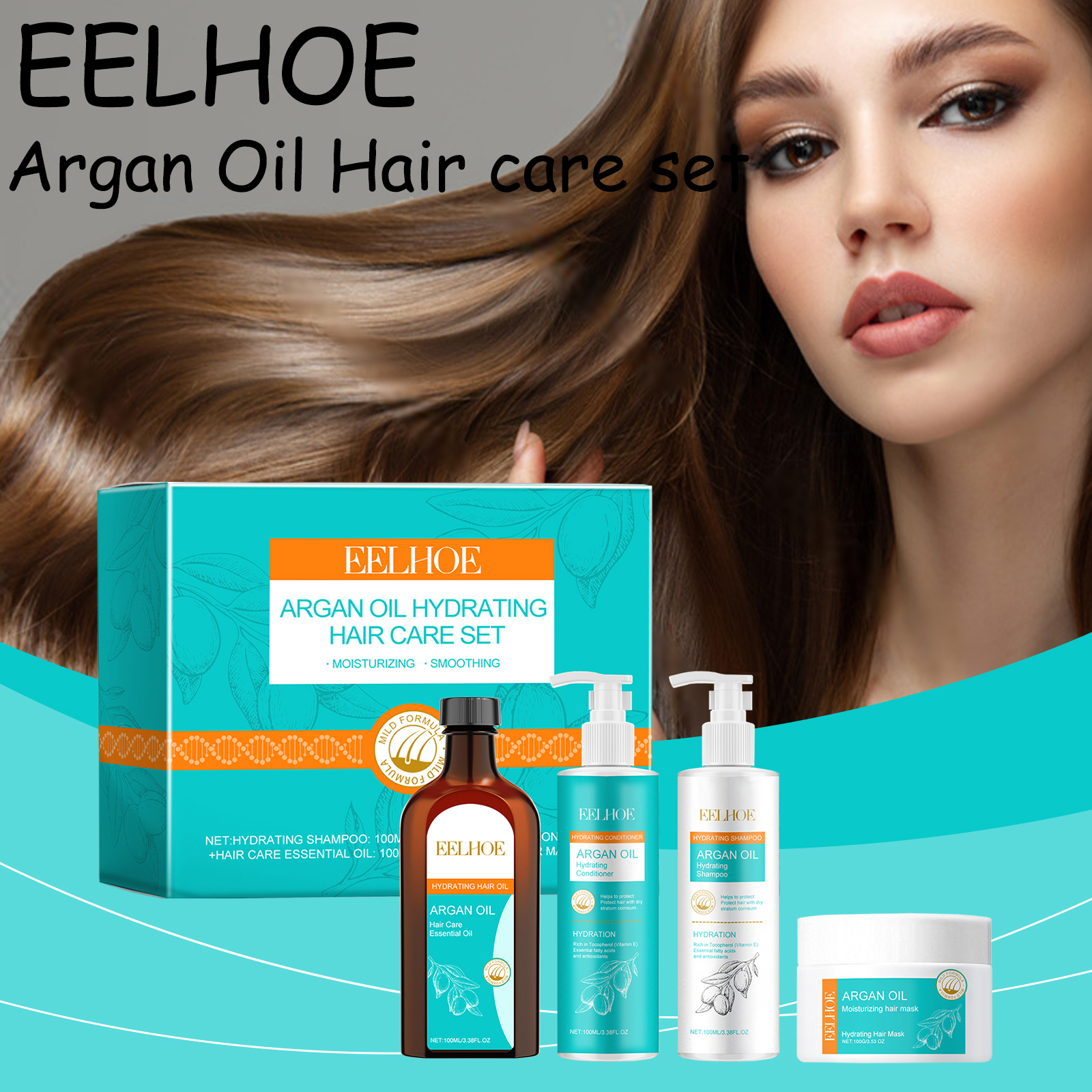 Argan Oil Treatment - EELHOE Argan Oil Hair Care Set