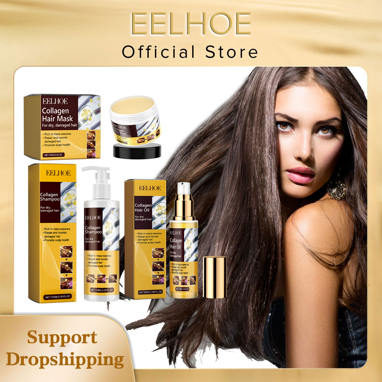 Keratin Treatment Set - EELHOE Collagen Hair Care Kit Repair