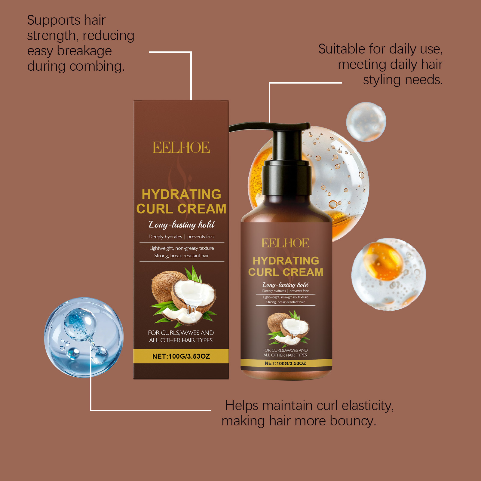 Curl Styling Cream for Wavy an – Hair Care Natur Bewertung und Preis
