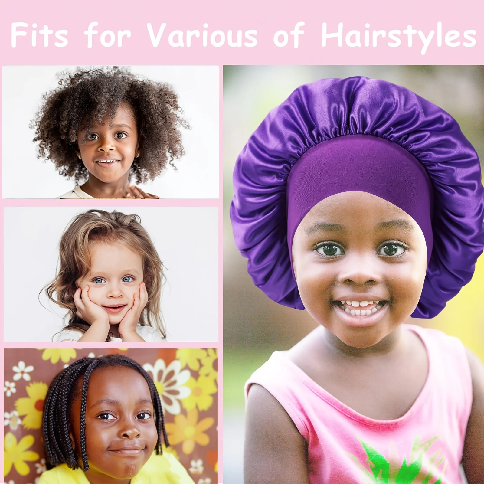 1pc Satin Bonnet Breathable No – Hair Care For 5 Year Old Girl Bewertung und Preis