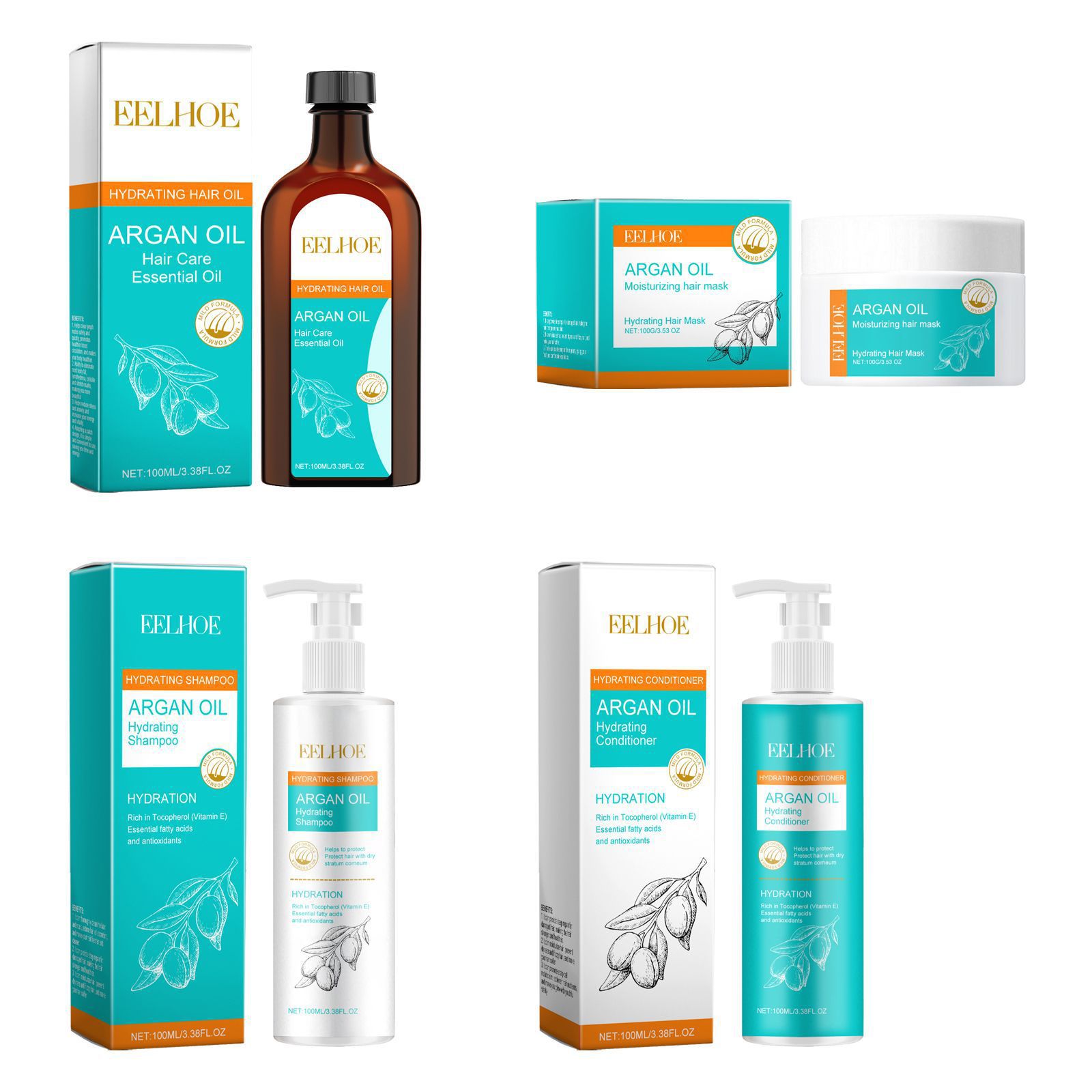 EELHOE Moroccan Argan Oil Kera – Keratin Treatment Set Bewertung und Preis