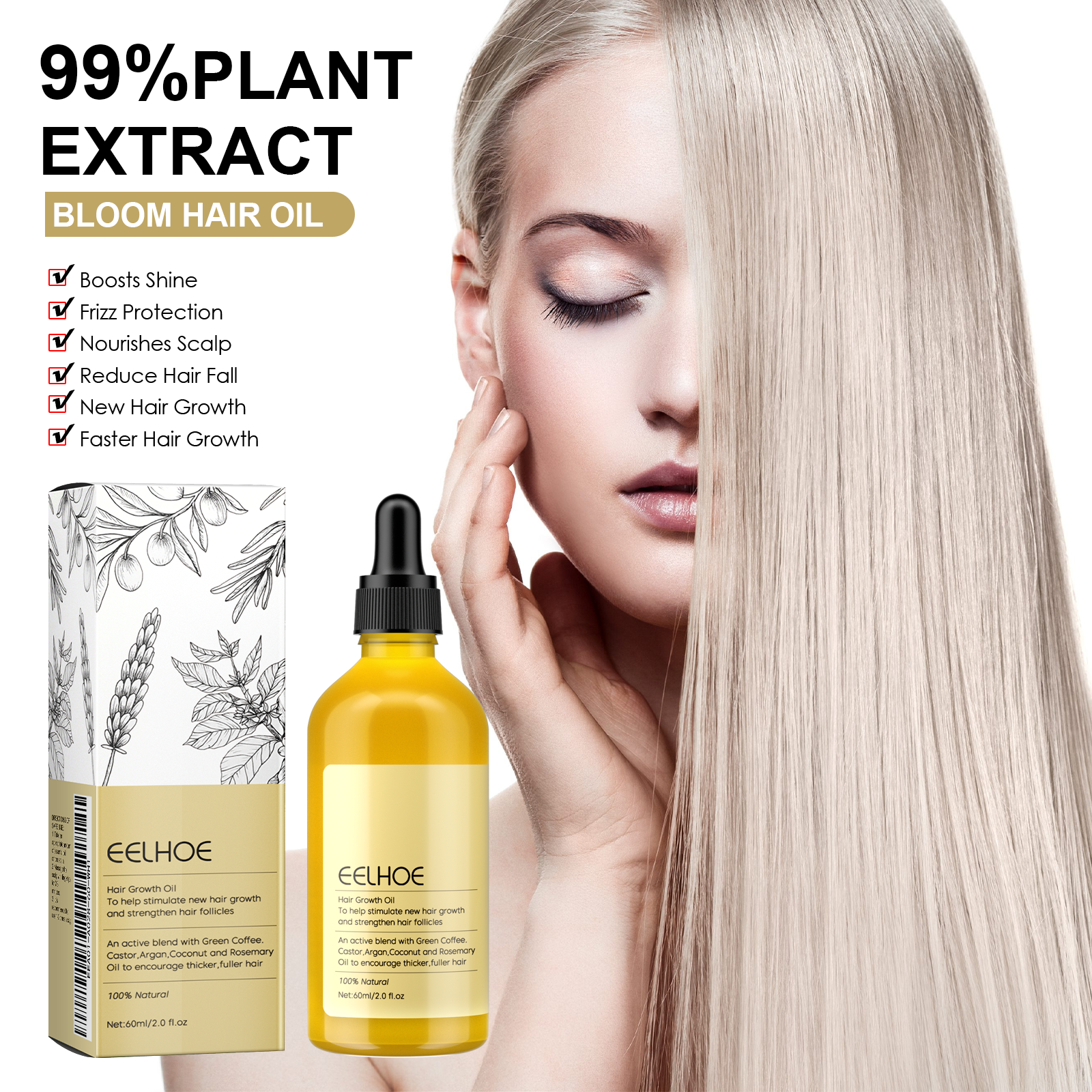 Rosemary Hair Growth Oil 60ml  – Argan Oil Treatment Bewertung und Preis