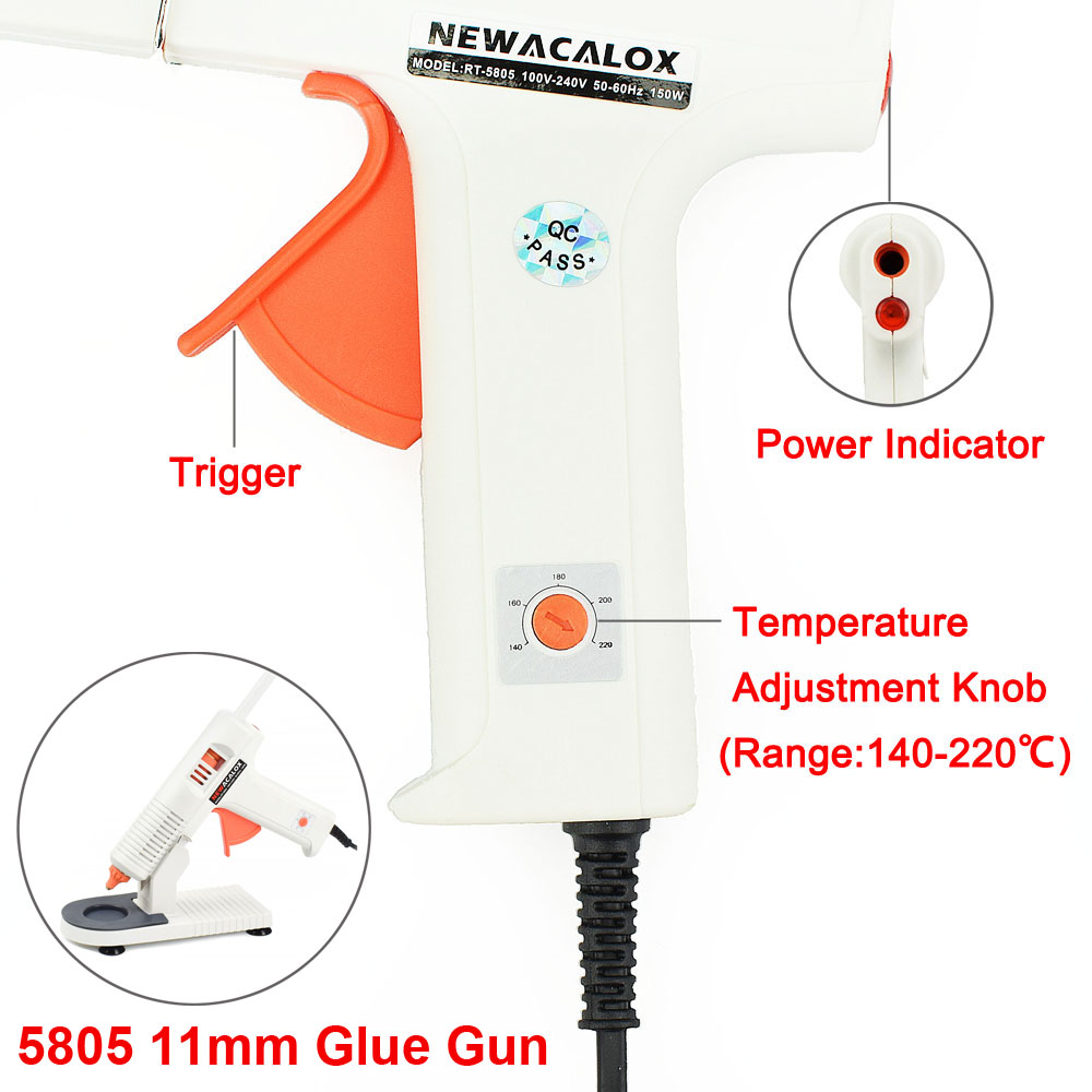 NEWACALOX EU 220V Hot Melt Glu – Glue Gun Hair Bewertung und Preis