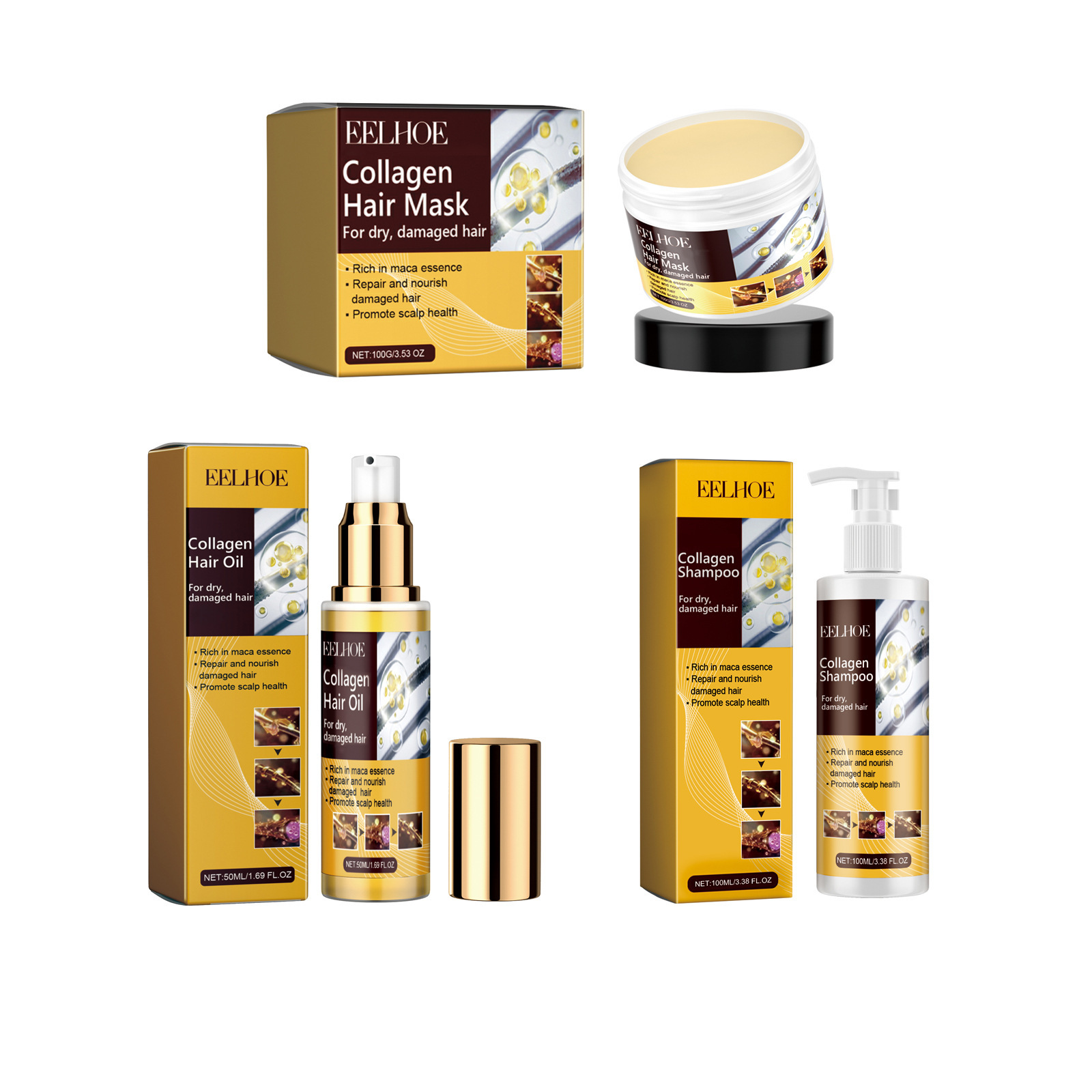 EELHOE Collagen Hair Care Kit  – Keratin Treatment Set Bewertung und Preis